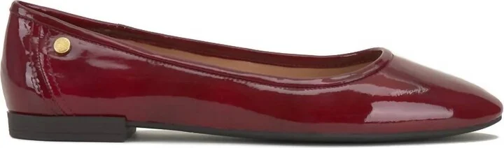 Minndy Ballet Flat In Red Currant