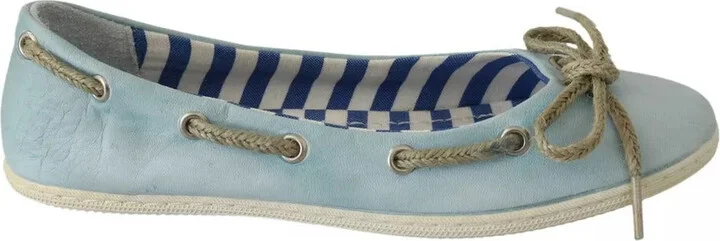 Minnesota Blue Stripe Flat Slip-On Women's Shoes (Pre-Owned)