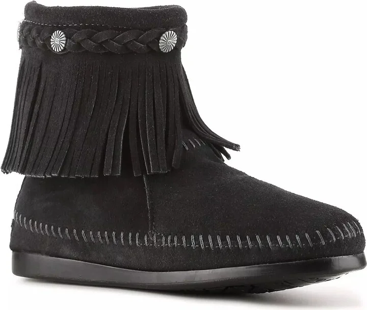 Minnetonka Back Zip Western Bootie