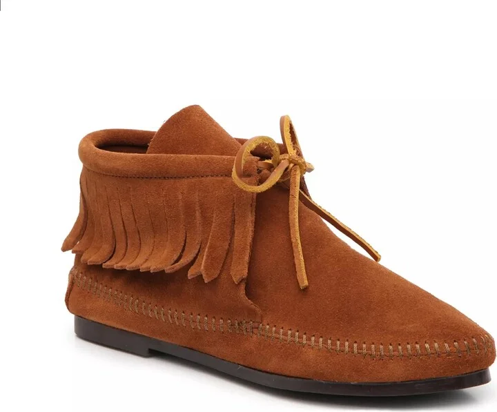 Minnetonka Classic Fringe Bootie