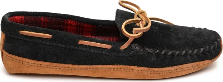 Minnetonka Men's Double Bottom Fleece Moccasin Slippers - Image 4