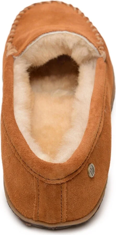 Minnetonka Men's Suede Sheepskin Tobie Slippers - Image 5