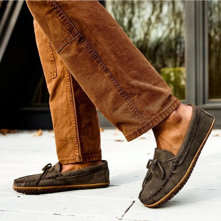 Minnetonka Men's Tie Tread Loafers - Image 6