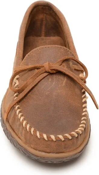 Minnetonka Men's Tie Tread Slip On Shoes 793A, Brown - - Image 7