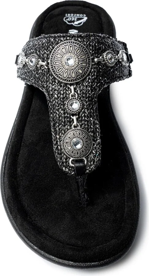 Minnetonka Women's Brecca Embellished Thong Sandals - Image 9