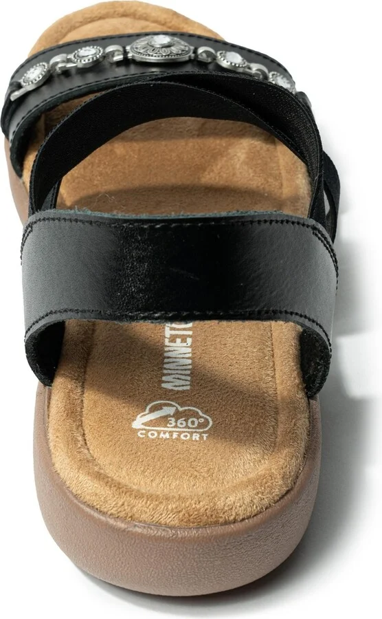 Minnetonka Women's Brida Embellished Leather & Elastic Sandals - Image 4