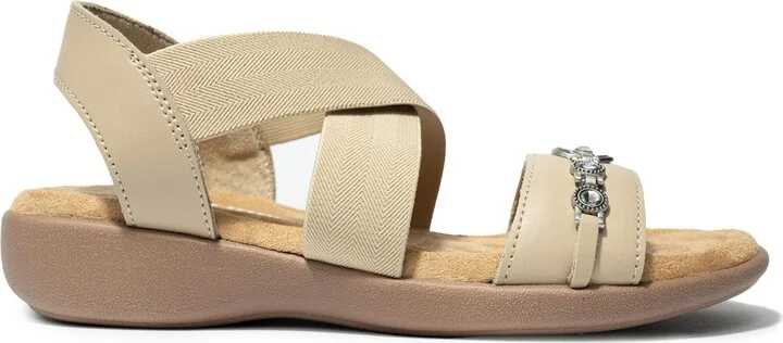 Minnetonka Women's Brida Embellished Leather & Elastic Sandals - Image 7
