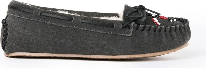 Minnetonka Women's Cally Thunderbird Animikii Suede Beaded Slippers - Image 5