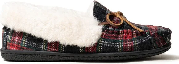 Minnetonka Women's Camp Collar Moc Moccasin Slippers 4073, Grey - - Image 3
