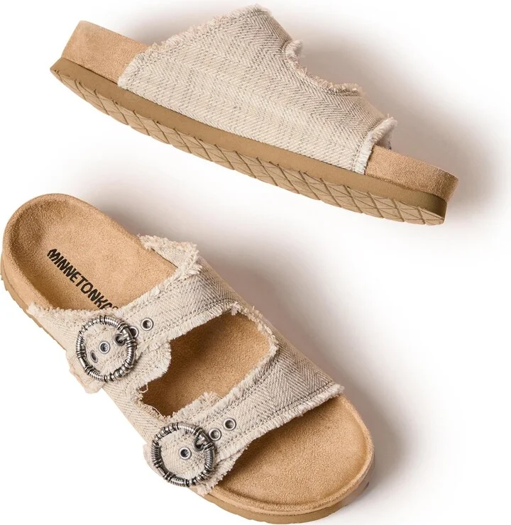 Minnetonka Women's Georgine Buckle Slide Sandals - Image 6