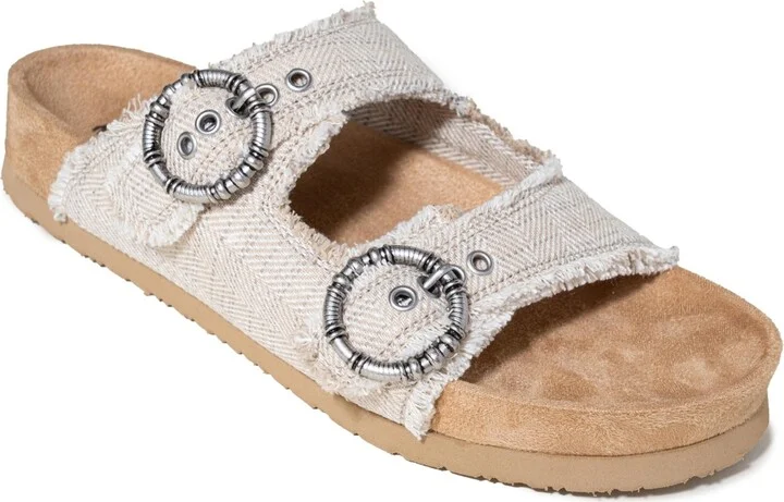 Minnetonka Women's Georgine Buckle Slide Sandals