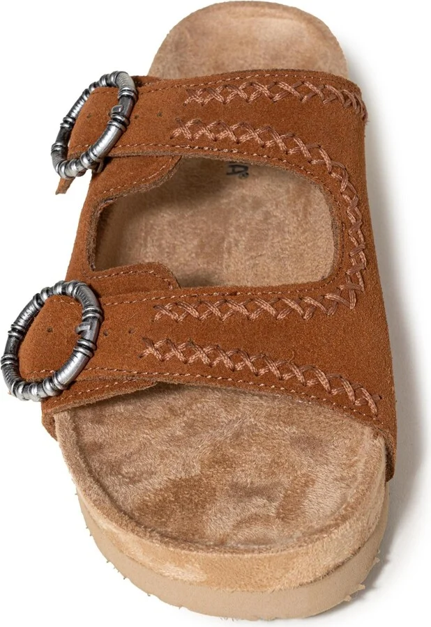 Minnetonka Women's Georgine Classic Suede Buckle Slide Sandals - Image 3