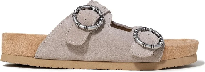 Minnetonka Women's Georgine Classic Suede Buckle Slide Sandals - Image 7