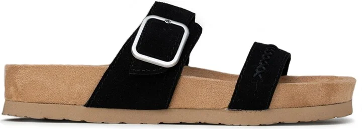 Minnetonka Women's Gideon Suede 2-Strap Buckle Sandals - Image 2