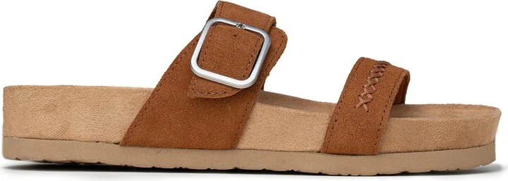 Minnetonka Women's Gideon Suede 2-Strap Buckle Sandals - Image 7