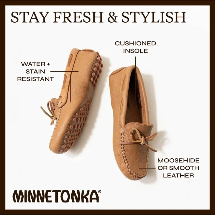 Minnetonka Women's Leather Classic Driver - Image 6
