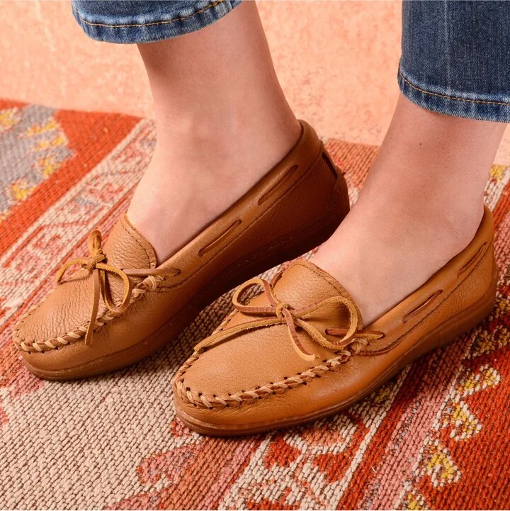 Minnetonka Women's Moosehide Classic Loafers - Image 9