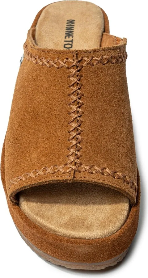 Minnetonka Women's Paislee Suede Wedge Sandals - Image 3