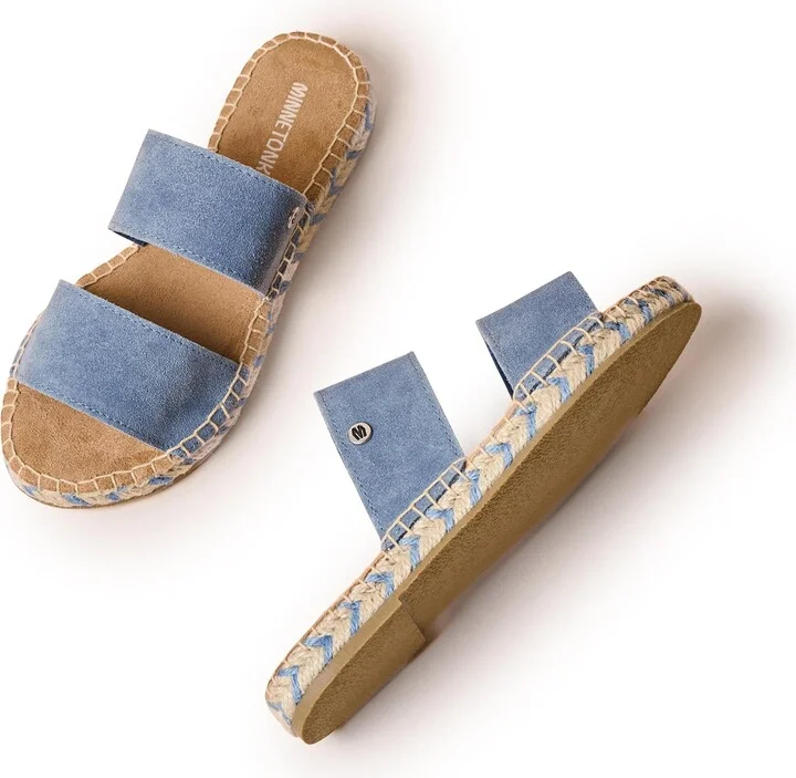 Minnetonka Women's Poppie Suede Slide Sandals - Image 6