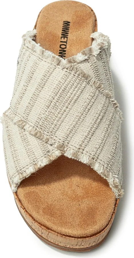 Minnetonka Women's Posey Crossband Wedge Sandal - Image 5