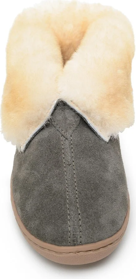 Minnetonka Women's Sheepskin Ankle Boot Slippers - Image 8