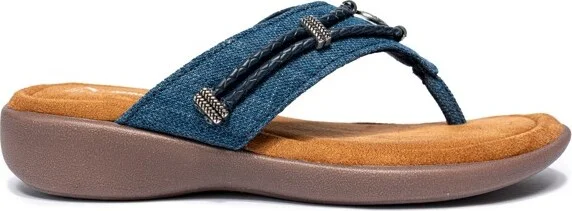 Minnetonka Women's Silverthorne 360 Thong Sandals 504001, Black - - Image 3