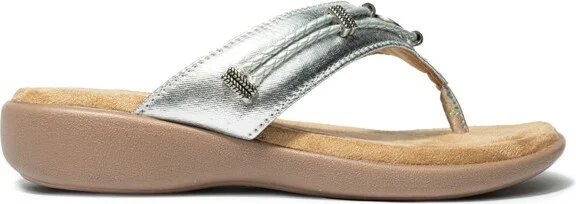 Minnetonka Women's Silverthorne 360 Thong Sandals 504001, Black - - Image 4