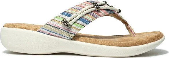 Minnetonka Women's Silverthorne 360 Thong Sandals 504001, Black - - Image 8