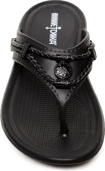Minnetonka Women's Silverthorne Prism Thong Sandals 570617, Raspberry Pink - . - Image 3