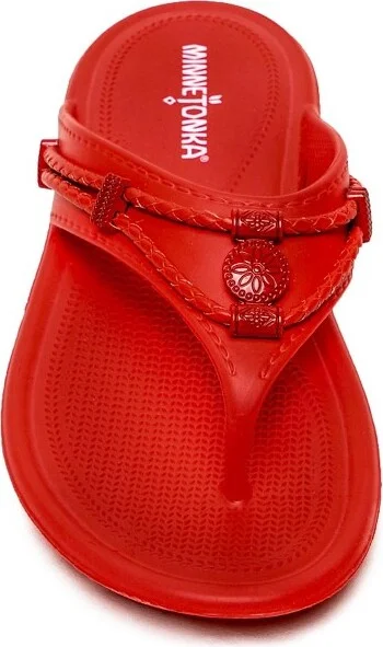 Minnetonka Women's Silverthorne Prism Thong Sandals 570617, Raspberry Pink - . - Image 6