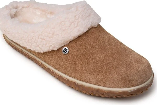 Minnetonka Women's Spruce Suede Berber Lined Slippers 46 Cinnamon -