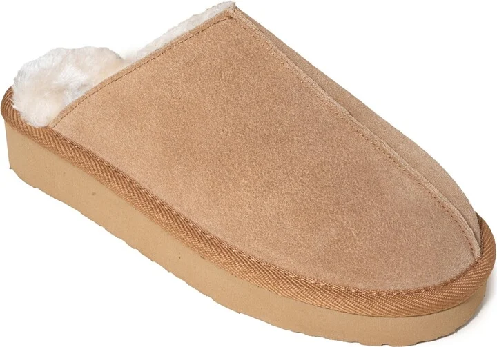 Minnetonka Women's Stefanie Suede Scuff Slippers