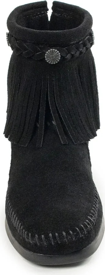 Minnetonka Women's Suede High Top Back Zip Boots - Image 3
