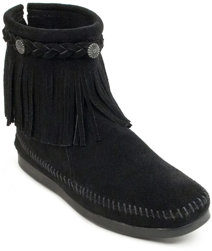 Minnetonka Women's Suede High Top Back Zip Boots