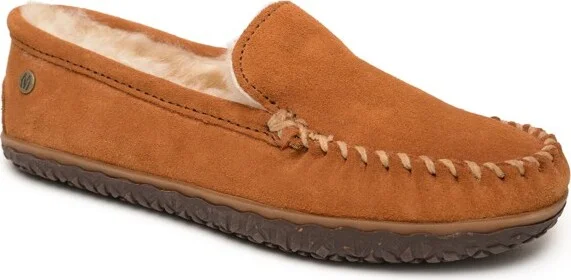 Minnetonka Women's Terese Loafer Slippers 3302, Brown -