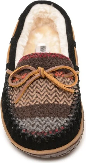 Minnetonka Women's Tilia Moccasin Slippers 40155, Grey - - Image 4