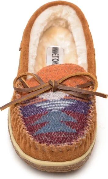 Minnetonka Women's Tilia Moccasin Slippers 40155, Grey - - Image 5