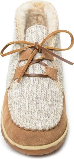 Minnetonka Women's Torrey Laceup Bootie Slippers 40166, Chocolate Multi Brown - - Image 10