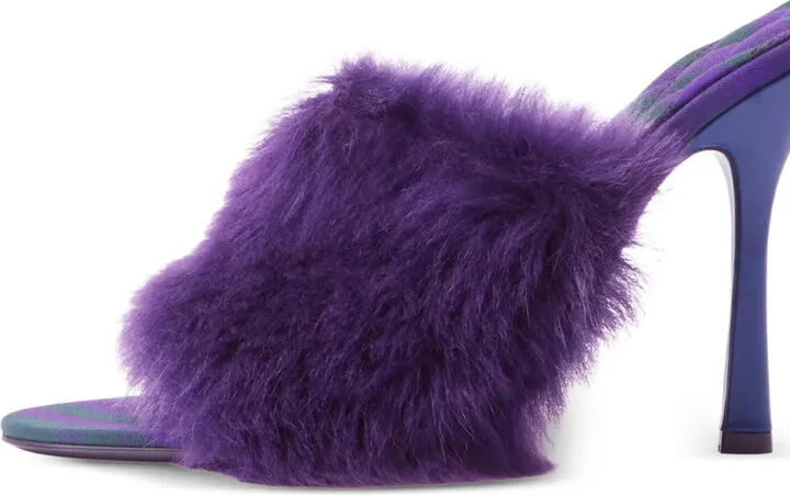 Minnie 115mm shearling mules - Image 2