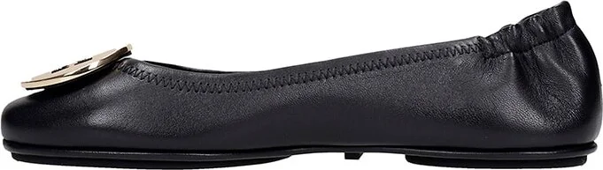 Minnie Travel Ballet Flats In Black Leather - Image 3