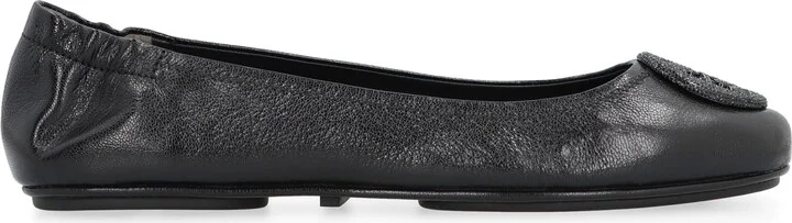Minnie Travel Leather Ballet Flats