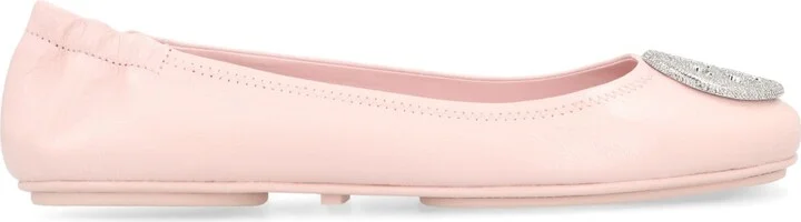 Minnie Travel Leather Ballet Flats