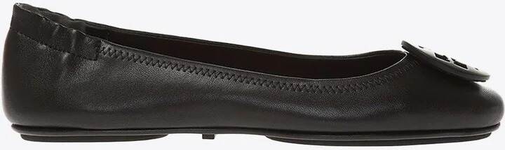 Minnie Travel Leather Ballet Flats