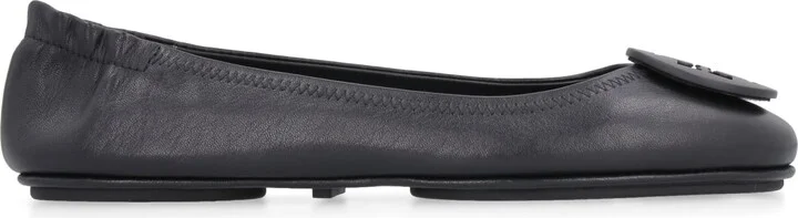 Minnie Travel Leather Ballet Flats
