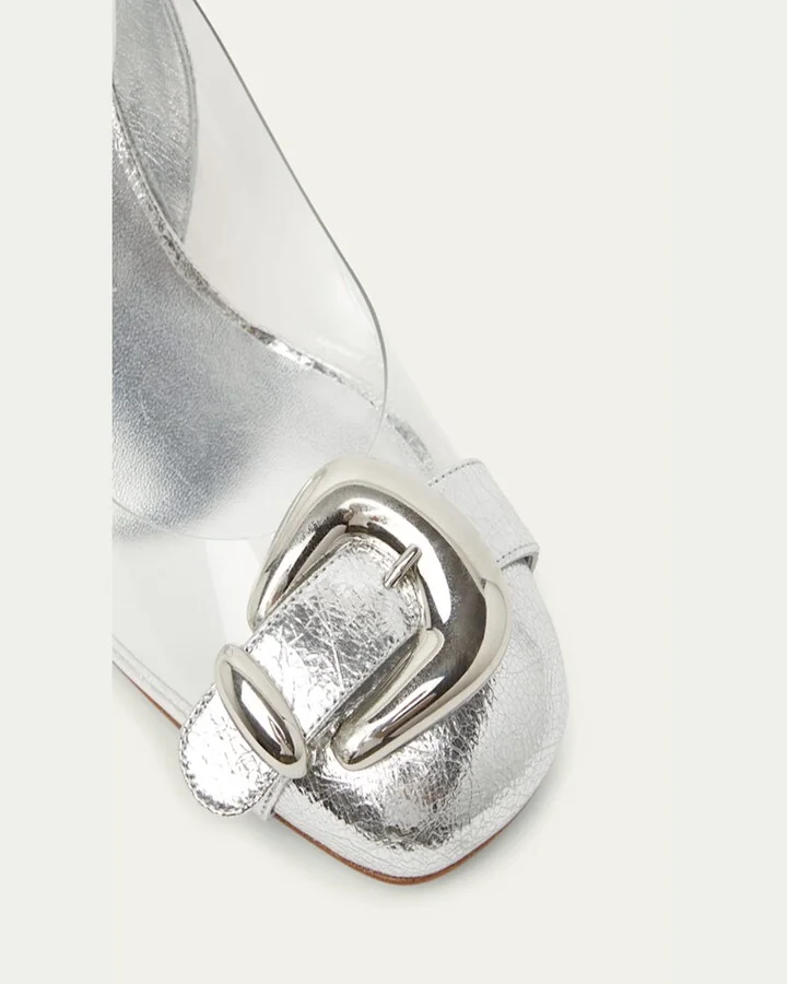 Minny Bubble Buckle Red Sole Pumps - Image 4