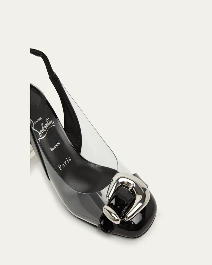Minny Bubble Buckle Red Sole Pumps - Image 3