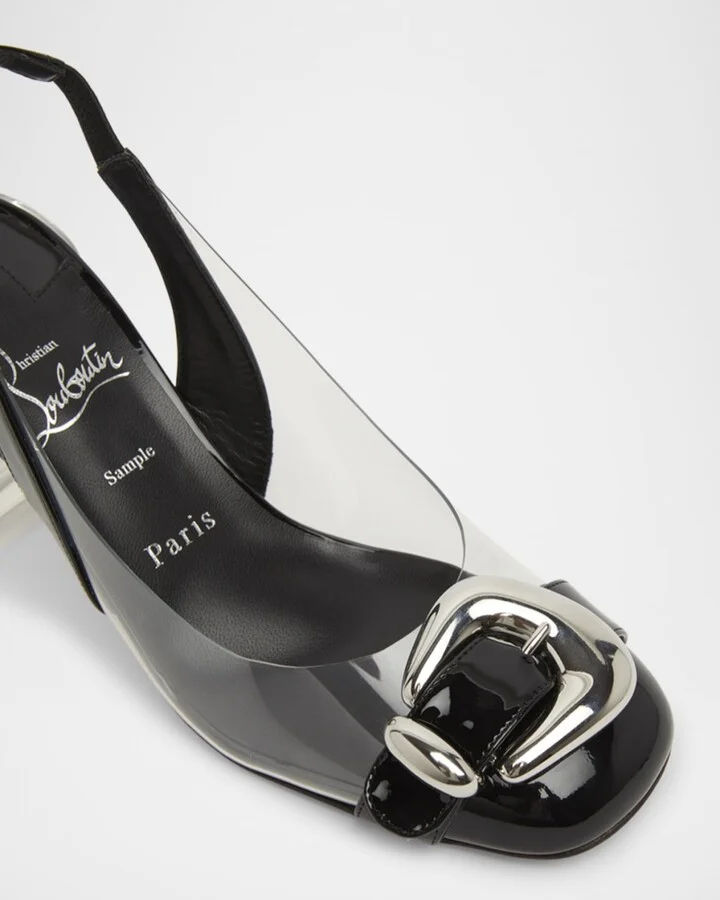 Minny Bubble Buckle Red Sole Pumps - Image 2