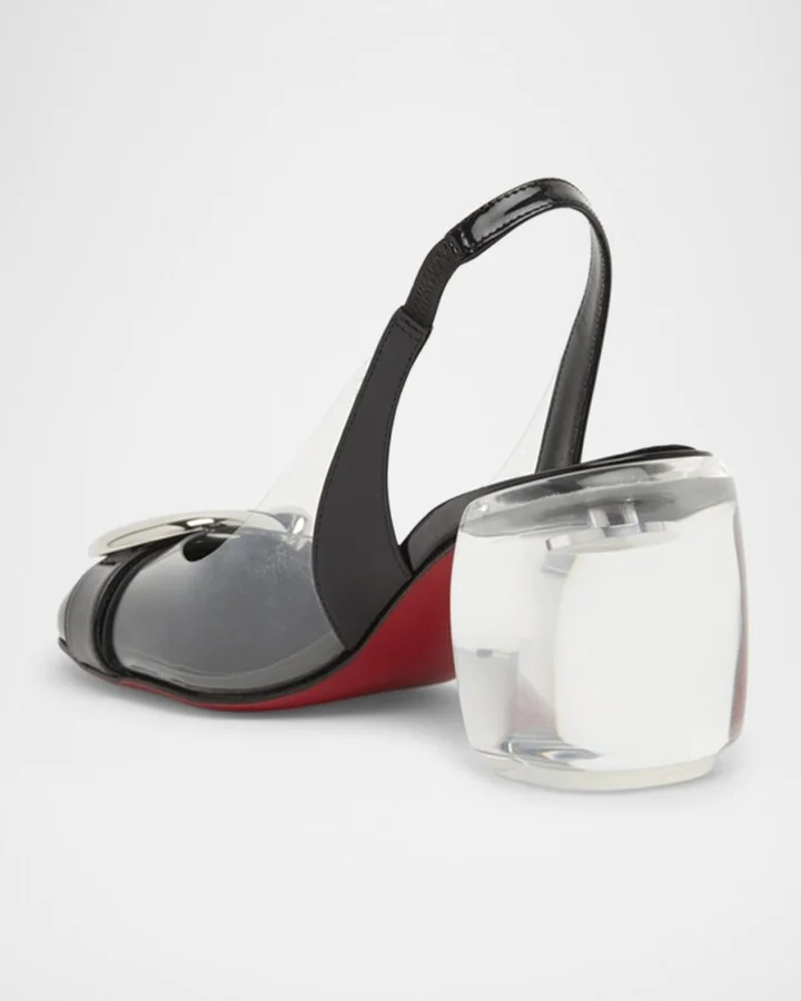 Minny Bubble Buckle Red Sole Pumps - Image 4