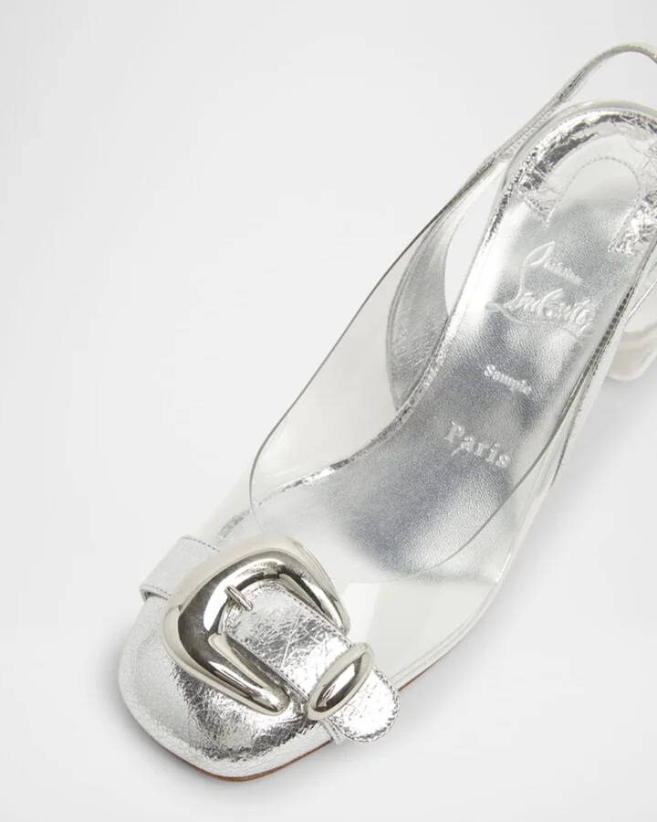 Minny Bubble Buckle Red Sole Pumps - Image 4