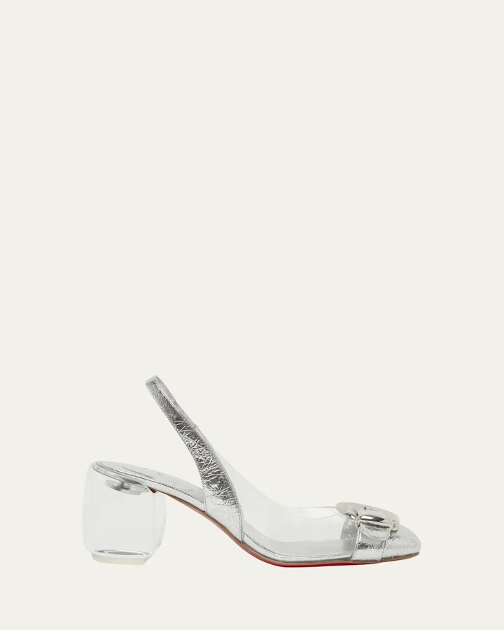 Minny Bubble Buckle Red Sole Pumps